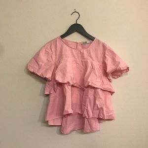 Zara ruffle top